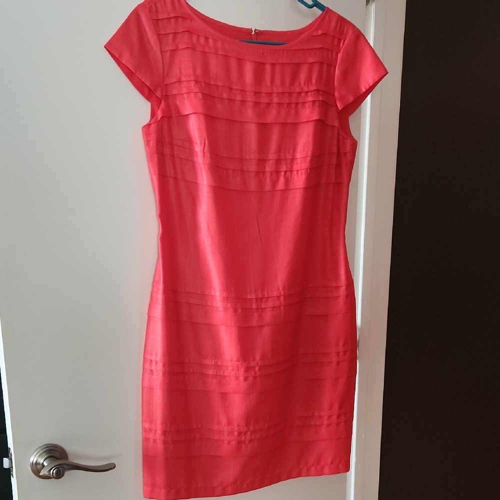 Like NEW Jessica Simpson Orange Coral  Dress with Cap Sleeves